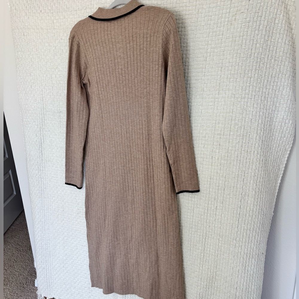 NWT Tan Ribbed Knit Dress✨ - Picture 8 of 12